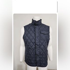 Men polo ralph lauren quilted vest black in medium size